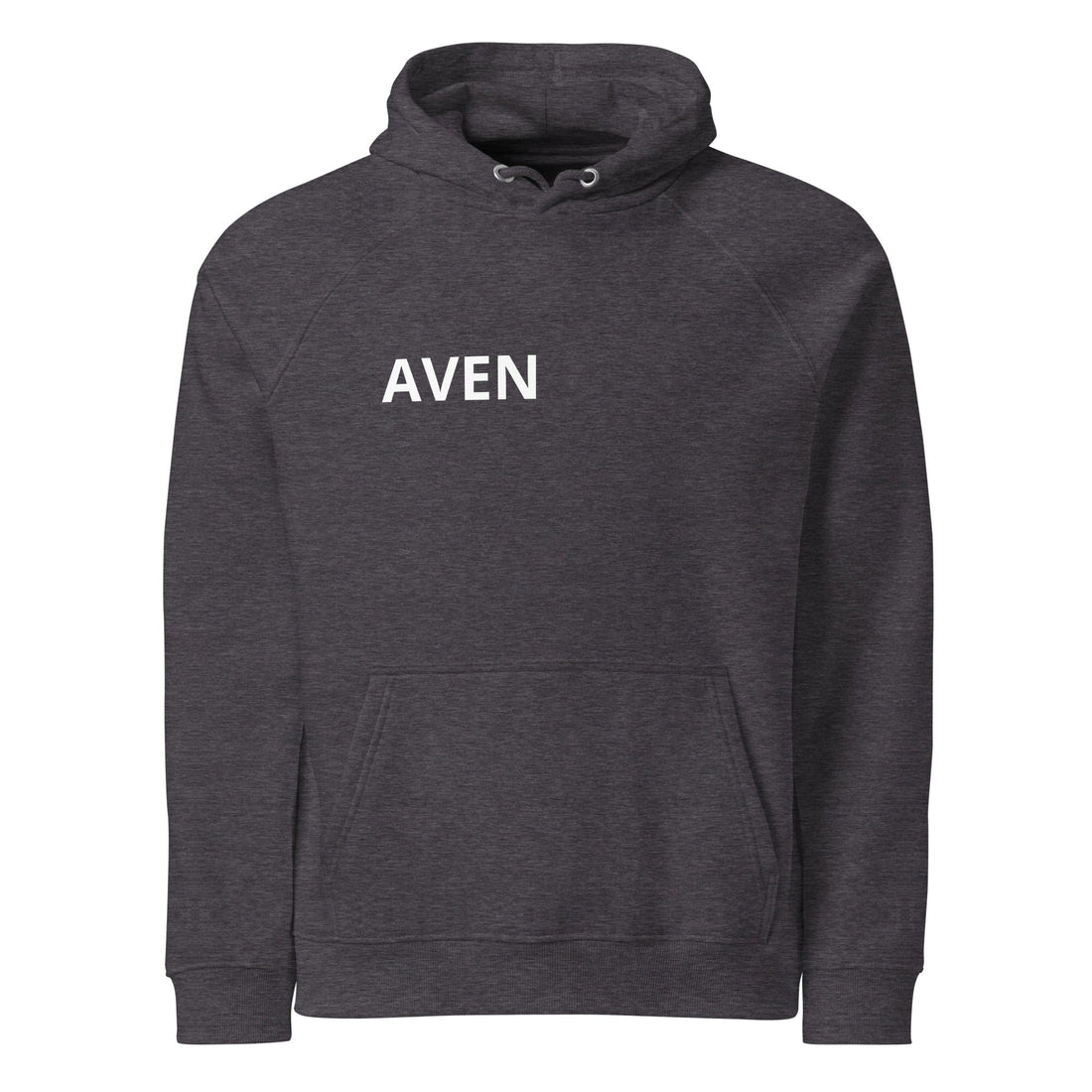 Dark hoodie in rainy city street — AvenRains minimal streetwear UK